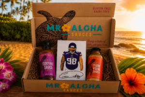 E3854C1D-9153-400E-8F22-D15A45ACDF5D Mr Aloha Sauce Box Autographed